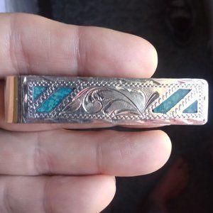 vintage Money clip Mexico alpaca